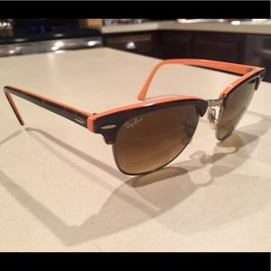 Orange Ray-Ban Clubmasters